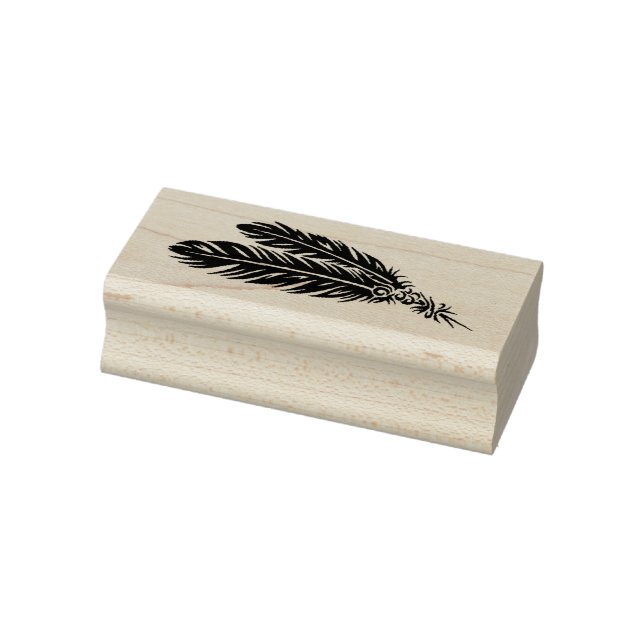 Feathers Rubber Stamp (Stamp)