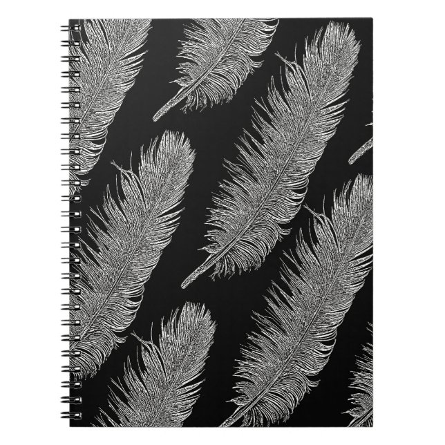 Feathers Spiral Notebook (Front)