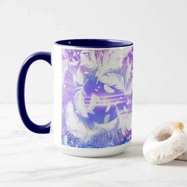 Feathers Sympathy Coffee Mug (With Donut)
