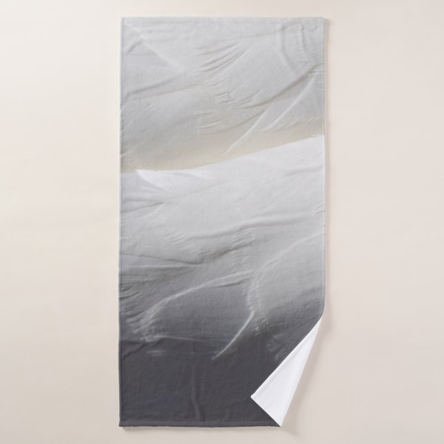 Feathers white swan plumage bath towel (Bath Towel)