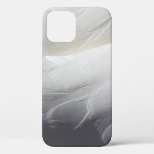 Feathers white swan plumage iPhone 12 case