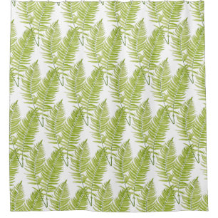 Feathery Fern on a Shower Curtain