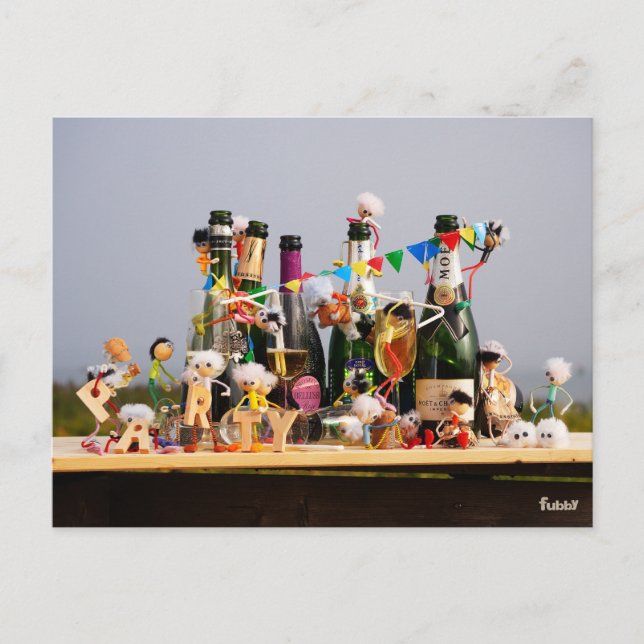 Featuring fubby's holding a party, fierce postcard (Front)