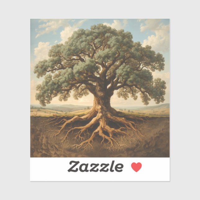 featuring the outline of a majestic oak tree (Sheet)