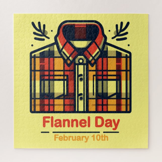 Feb 10th - Flannel Day Jigsaw Puzzle (Vertical)