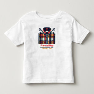 Feb 10th - Flannel Day Toddler T-Shirt