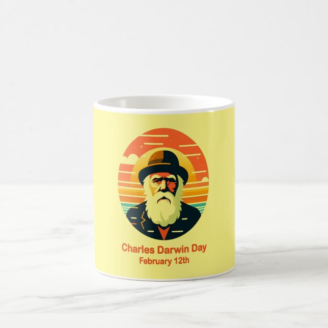 Feb 12th Charles Darwin Day Coffee Mug (Center)