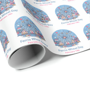 Feb 14th Ferris Wheel Day Wrapping Paper