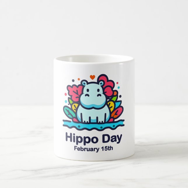 Feb 15th Hippo Day Coffee Mug (Center)