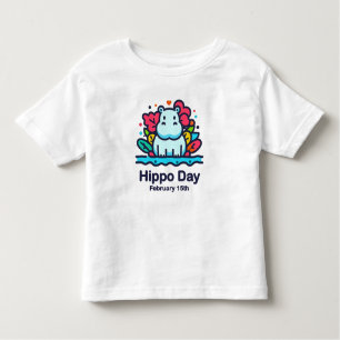 Feb 15th Hippo Day Toddler T-Shirt