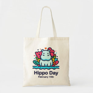 Feb 15th Hippo Day Tote Bag