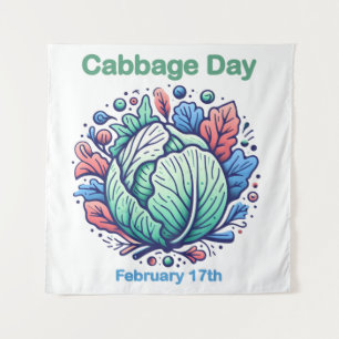 Feb 17th Cabbage Day Tapestry