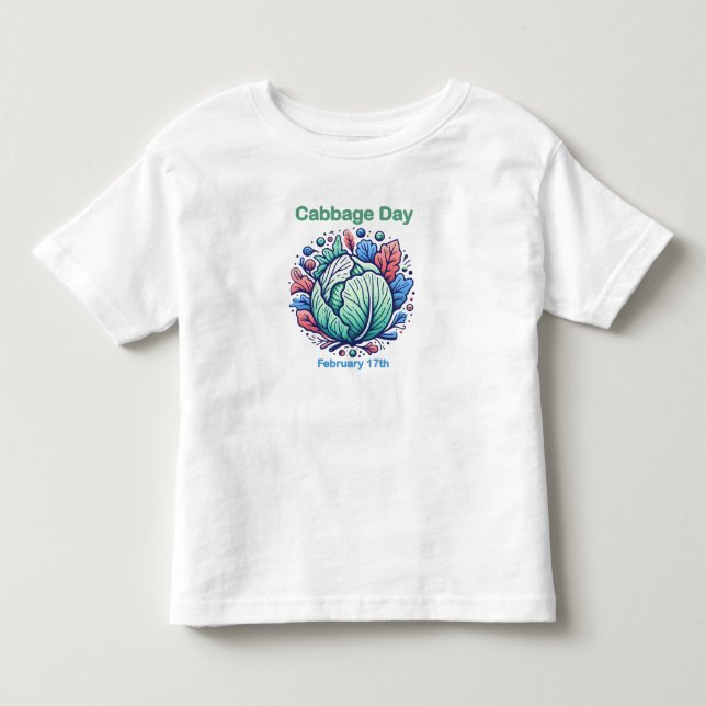 Feb 17th Cabbage Day Toddler T-Shirt (Front)