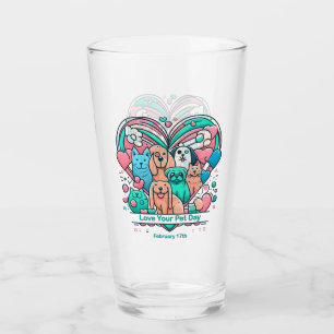 Feb 17th Love Your Pet Day Glass