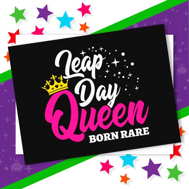 Feb 29 Leap Day Queen Leap Year Birthday Born Rare Postcard (Creator Uploaded)