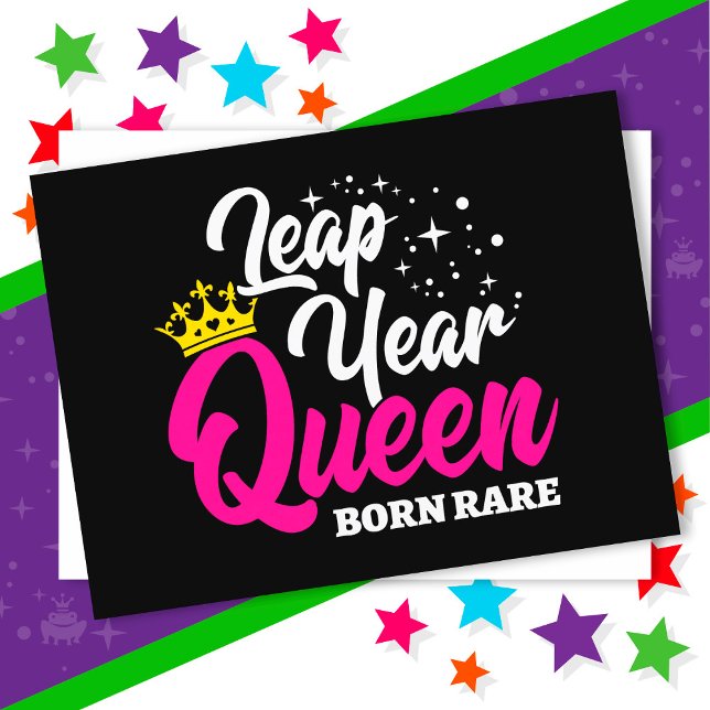 Feb 29 Leap Year Queen Leap Day Birthday Born Rare Postcard (Creator Uploaded)