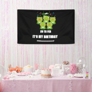 Feb 29th Leap Day ,it's my birthday leap year born Banner