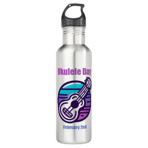 Feb 2nd - Ukulele Day 710 Ml Water Bottle