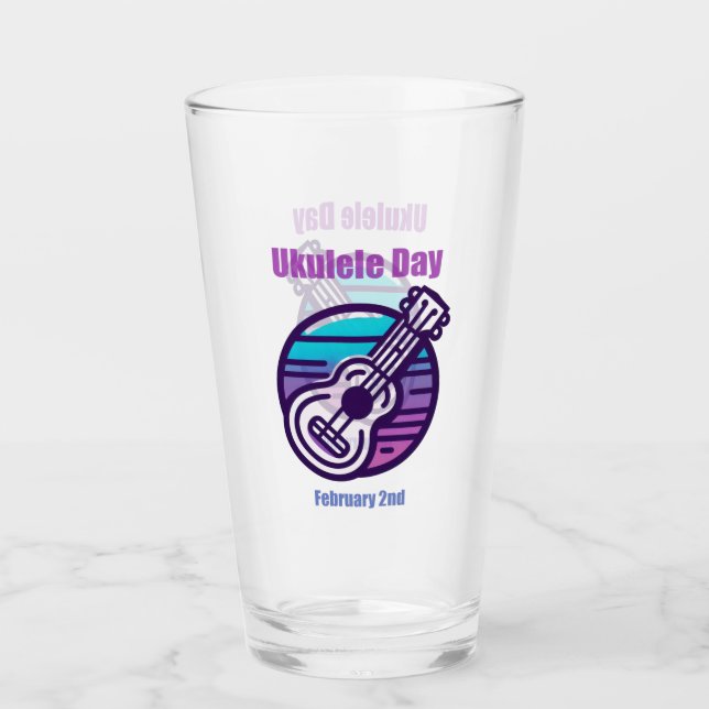 Feb 2nd - Ukulele Day Glass (Front)
