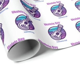 Feb 2nd - Ukulele Day Wrapping Paper