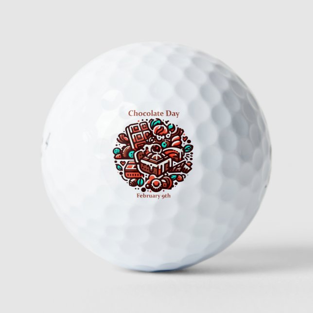 Feb 9th - Chocolate Day Golf Balls (Front)