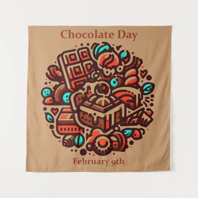 Feb 9th - Chocolate Day Tapestry (Front)