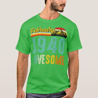 February 1940 Birthday Gift Shirt Vintage February
