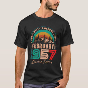 February 1957 Birthday Awesome Since February 1957 T-Shirt