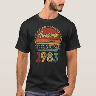 February 1983  40 Year Old 40th Birthday T-Shirt