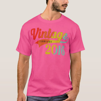 February 2016 Birthday Vintage February 2016 Aweso T-Shirt