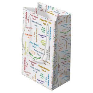February, 3 Birthday Gift Bag
