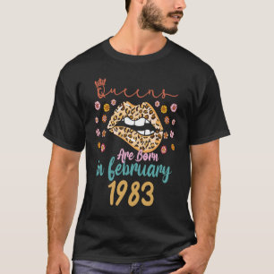 February 40th Birthday This Queen Was Born In Febr T-Shirt