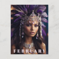 *~* FEBRUARY AP53 Headdress Boho AMETHYST