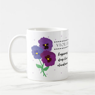 February Birth Flower Mug with Flower Meanings