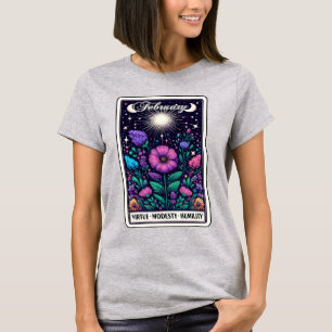 February Birth Month Flower Violet T-Shirt