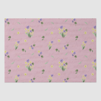 February Birth Month Flowers Primrose Violet Tissue Paper