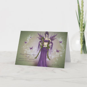 February Birthstone Fairy Card