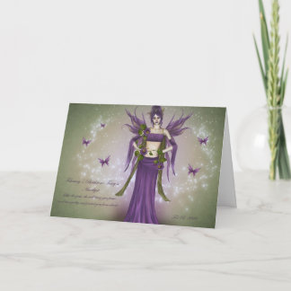 February Birthstone Fairy Card
