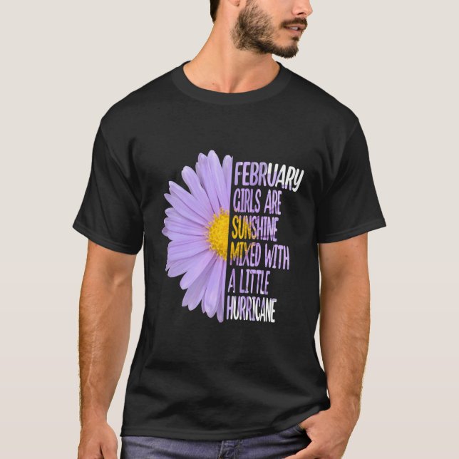 February Daisy Aster T-Shirt (Front)