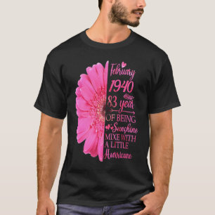 February Girl 1940 T 83 Years Old 83th Birthday T-Shirt