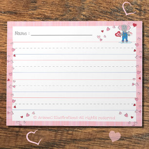 February Handwriting Practice Notepad Early Ed