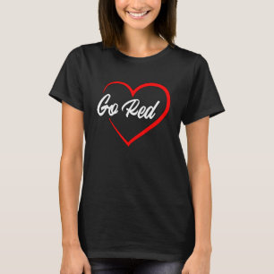 February Heart Disease Awareness Month Red Heart A T-Shirt