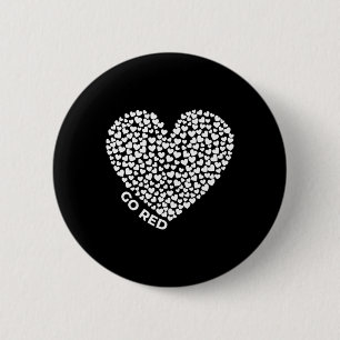 February Heart Health Month American Heart Health 6 Cm Round Badge