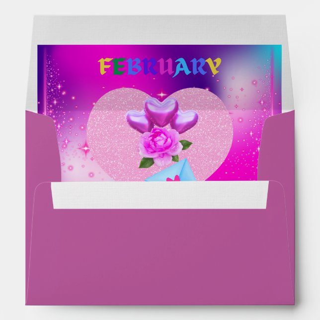 February Heart Month Matching Envelopes (Back (Bottom))