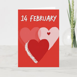 February Hearts Romance Card