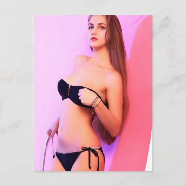 February Model of the Month Postcard (Front)