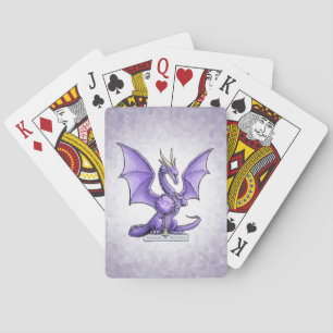 February's Birthstone Dragon: Amethyst Playing Cards