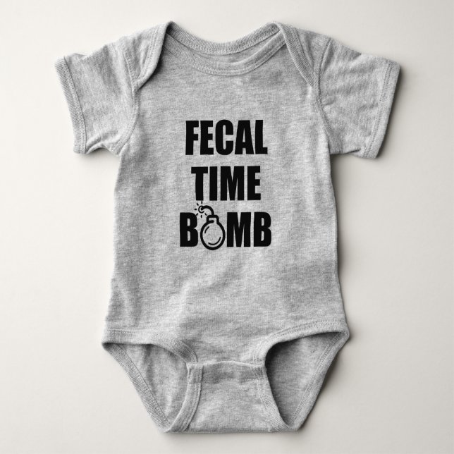 FECAL TIME BOMB BABY BODYSUIT (Front)