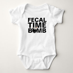 Fecal Time Bomb: Funny Infant One Piece Clothing Baby Bodysuit