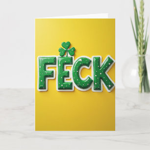 Feck Irish Fun Greeting Card